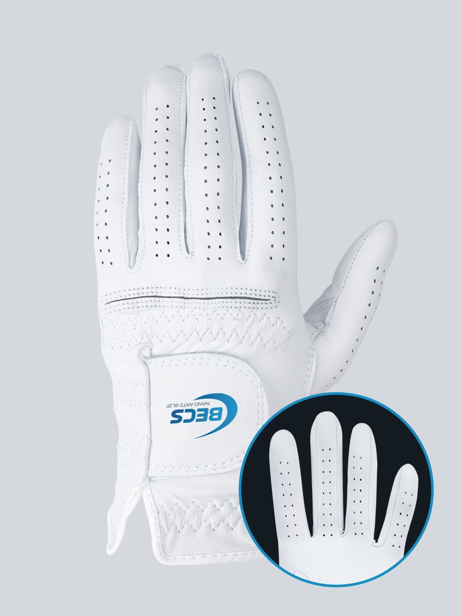 Nano Anti-Slip Natural Sheepskin Golf Gloves